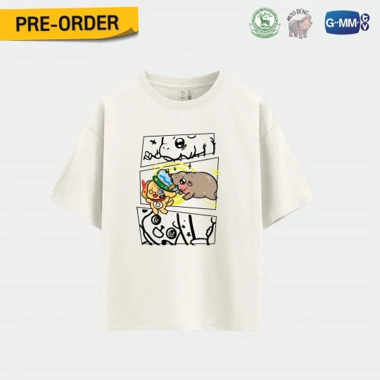 ❈ ้ ❈ MOO DENG X OH-YEAH ÁO THUN CHÍNH THỨC S-5XL