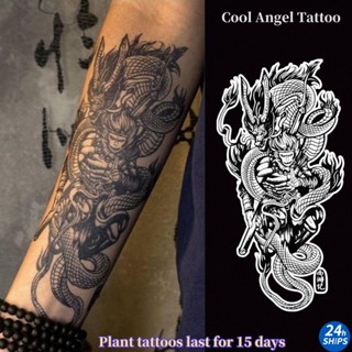 Khỉ Chiến Binh Họa Tiết Hình Xăm Mạnh Mẽ Cánh Tay Nam Thực Vật Hình Xăm Chống Thấm Nước Miếng Dán Hình Xăm Kéo Dài Trong 15 Ngày Da Miếng Dán Tạm Thời Hình Xăm Giả