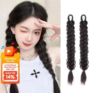 Bím Tóc Giả Đuôi Ngựa Nữ Handmade Bím Tóc Nữ Ngọt Ngào Cô Gái Đuôi Ngựa Tóc Nối Dài