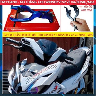 Cặp Tay Phanh (Tay Thắng - Côn) Kiểu RCB Nhôm CNC Cho Xe Winner V1, Winner X V2 - V4, SONIC, MSX 125