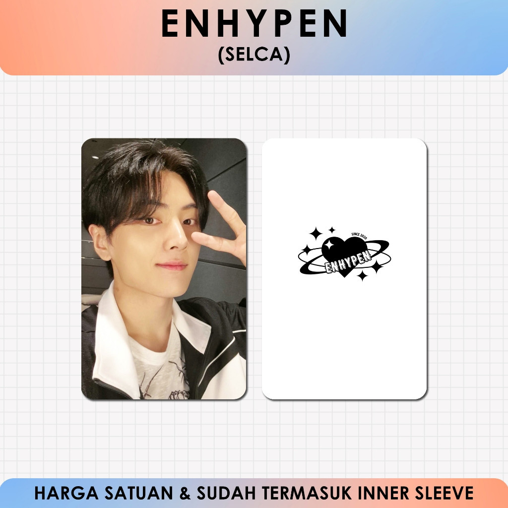 [ 30 Thẻ ] UNOFFICIAL PHOTOCARD ENHYPEN SELCA - In 2 Mặt - Card Bo Góc Lomo Idol / Kpop