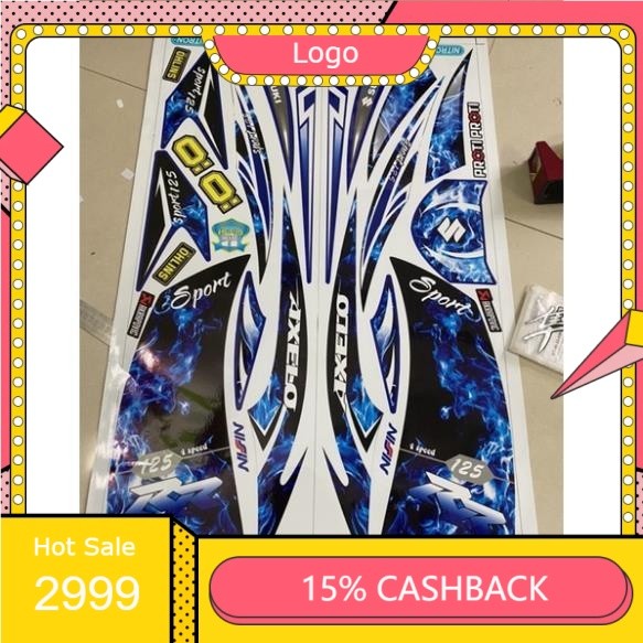 [ TEM XE ] Tem rời Axelo 125 mẫu khói xanh