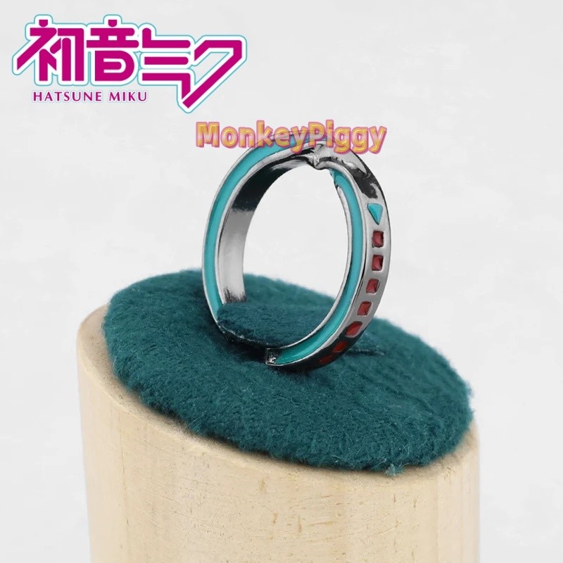 Anime Vocaloid Cosplay Vòng Có Thể Điều Chỉnh Mở HATESUNE MIKU Mobius Cặp Đôi Nhẫn Trang Sức Phụ Kiệ