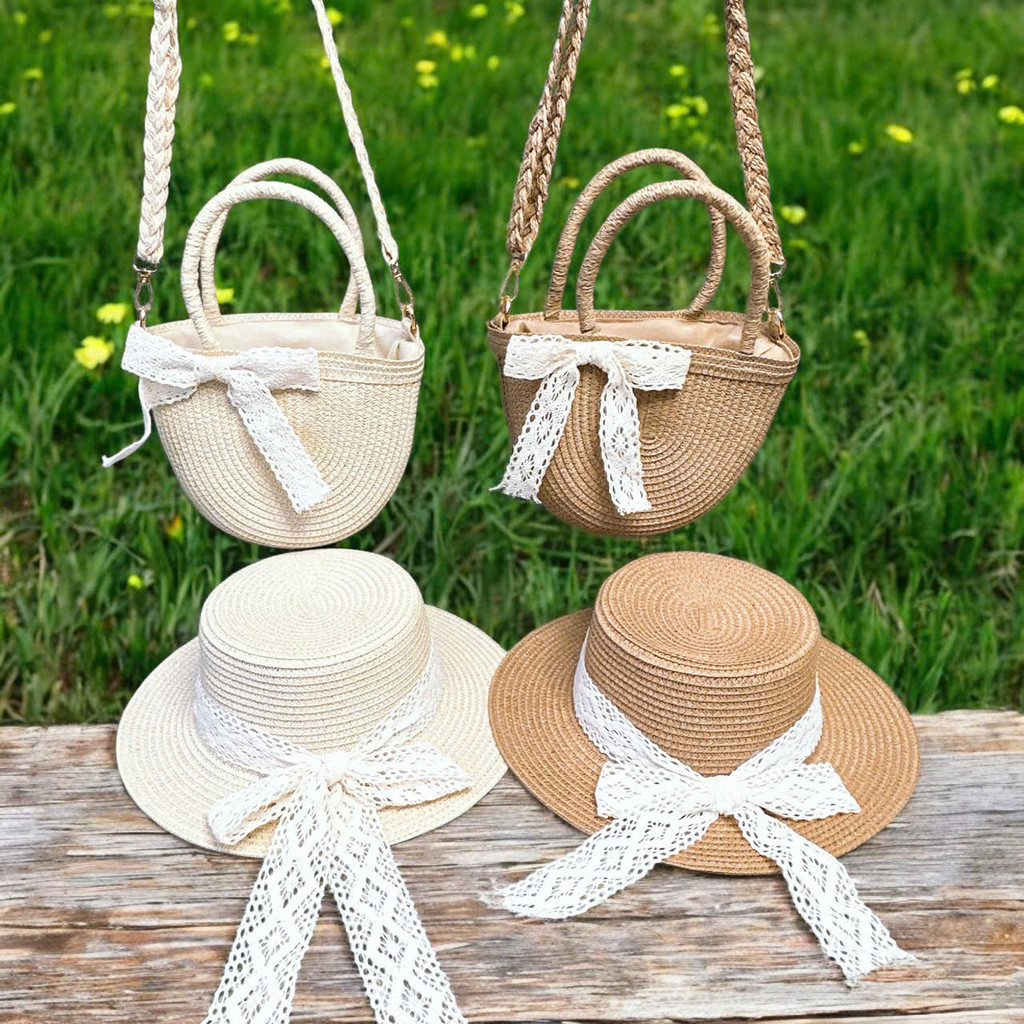 Set túi mũ cói đi biển nhiều mẫu xinh | BigBuy360 - bigbuy360.vn