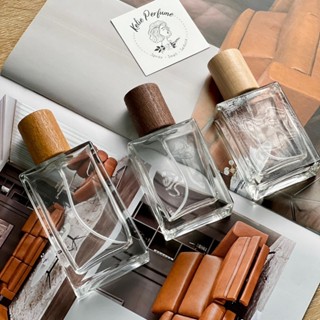   HCM  Chai chiết nước hoa 30ml 50ml 100ml thủy tinh nắp gỗ vòi xịt phun sương sang trọng. 