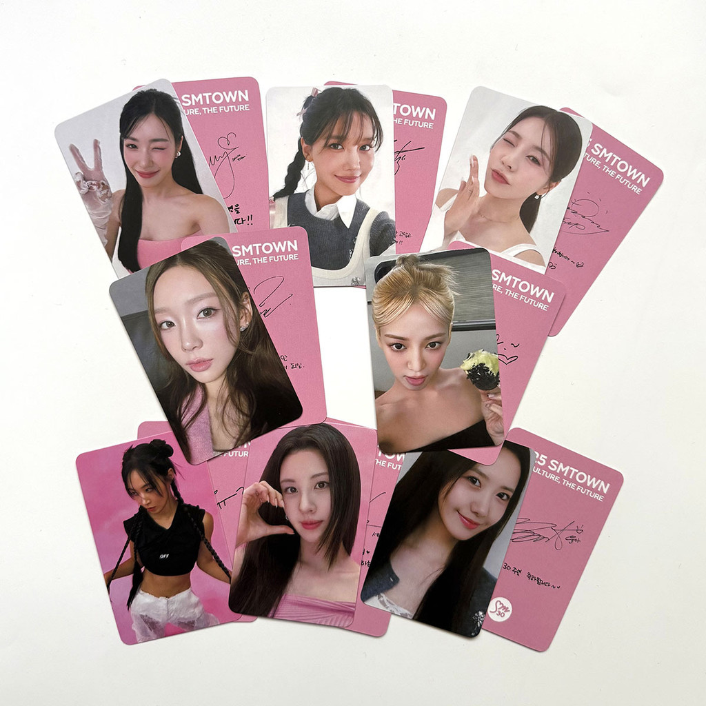 4-8 cái / bộ Girls 'Generation SMTOWN SHINEE Lomo Card 2025 Thiệp chúc mừng mùa giải Taeyeon Sunny T