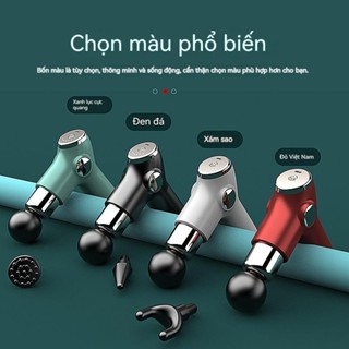 2025 máy massage cầm tay mini, súng massage đấm lưng, máy matxa trị liệu cổ vai gáy