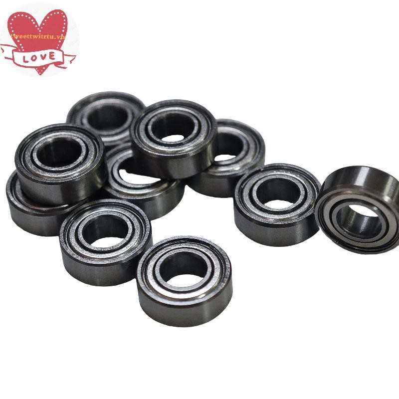 TRWITU 10 Chiếc Vòng Bi Cao Su Kín MR115 2RS 5 * 11 * 4mm MR115ZZ RC Xe Thu Nhỏ Vòng Bi DIY Phụ Kiện