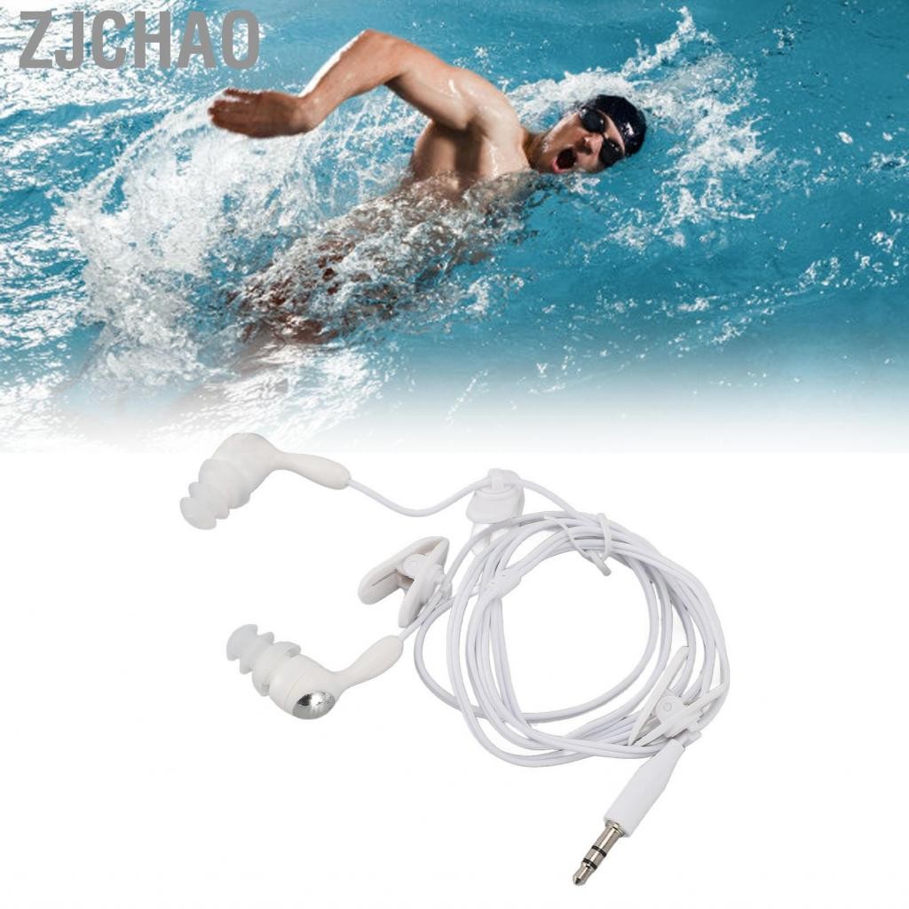 Zjchao Tai nghe bơi lội IP68 Chống nước chính xác Tai nghe có dây tầm trung 3,5mm dành cho thể thao 
