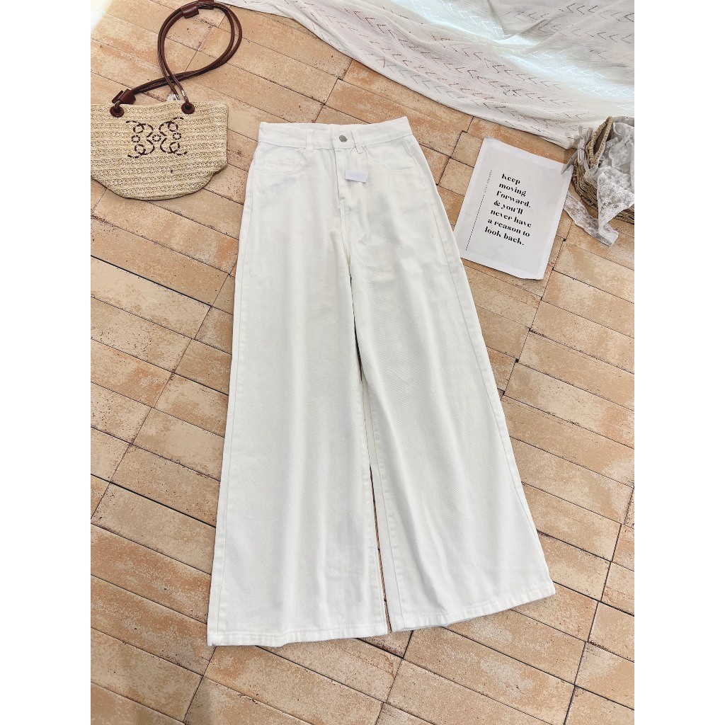 Quần Jeans Ống Loe rộng Màu Trắng Form Rộng Dài  168.fashion | BigBuy360 - bigbuy360.vn