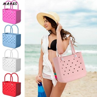 MAHES Túi Tote , Túi Đi Biển Chống Cát EVA, Túi Xách Chống Thấm Nước Bền Đẹp Nữ