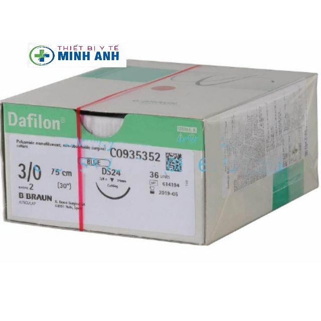 chỉ khâu dafilon sai từ 2/0 đến 6/0