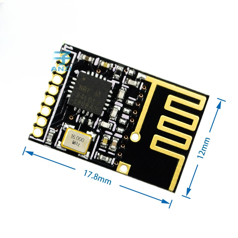 Phiên bản Mini NRF24L01 Mô-đun không dây Phiên bản nâng cao công suất 2.4G Mô-đun thu phát không dây
