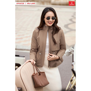 Áo Parka nữ, phao CARDINA Dáng Ngắn Lót Lông Mềm Mịn cao cấp cản gió giữ nhiệt siêu ấm 4PKN01