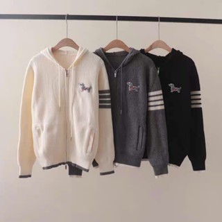 Áo Khoác, Áo Len Ngực Cún Tay Thom Phối Viền Cổ Tay ZangZang Thời Trang Nam Nữ Cao Cấp