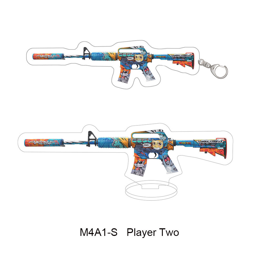Móc Khoá, Mô Hình Standee Mô Hình Súng CSGO M4A Trang Trí Trang Trí Bàn Học, Làm Việc