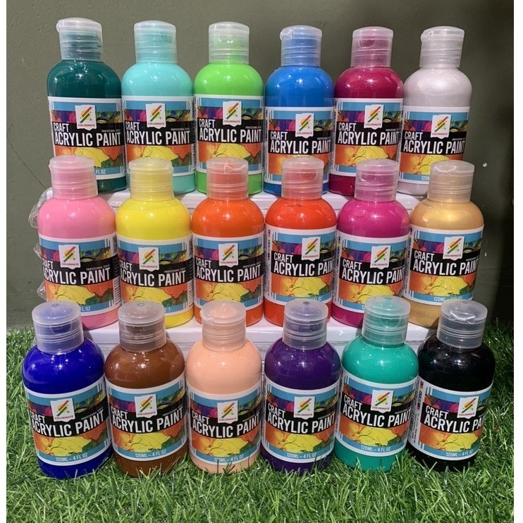 Màu vẽ Craft Acrylic Colormate chai 120ml, màu acrylic, sơn acrylic