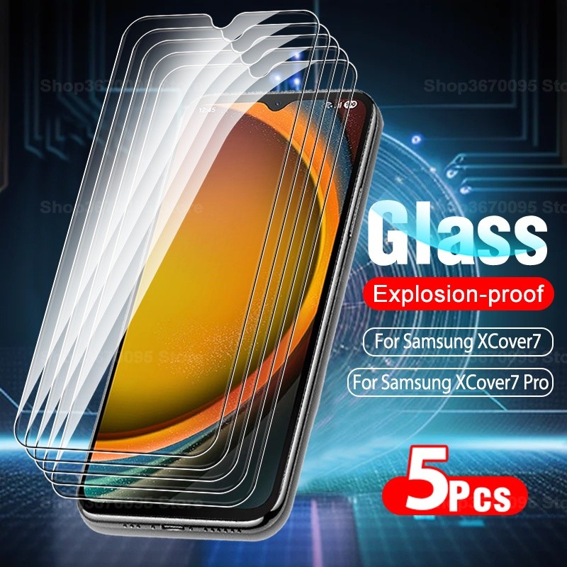5 Chiếc Kính Trước Cho Samsung XCover7 Pro Bảo Vệ Màn Hình Kính Cường Lực GalaxyXCover7 Pro XCover6 
