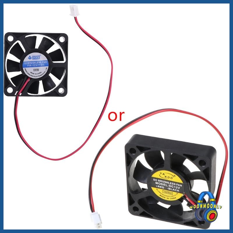 DC 12V 2-Pin 50x50x10mm PC Computer CPU System Brushless Cooling Fan 5010