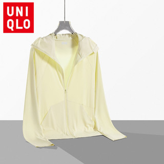 Uniqlo UPF50 + Boutique Áo khoác chống tia cực tím Áo khoác dài tay có mũ trùm đầu Áo khoác co giãn cho thể thao ngoài trời