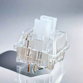 Leobog Crystal Switch Tuyến tính 5pin với cột dẫn hướng chống bụi và ánh sáng Nhà máy được bôi trơn sẵn POM Công tắc hoán đổi nóng để chơi game và văn phòng