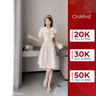[Mã FADEP1904 giảm đến 30k đơn từ 99k] Váy nữ dập nổi Charme 208027