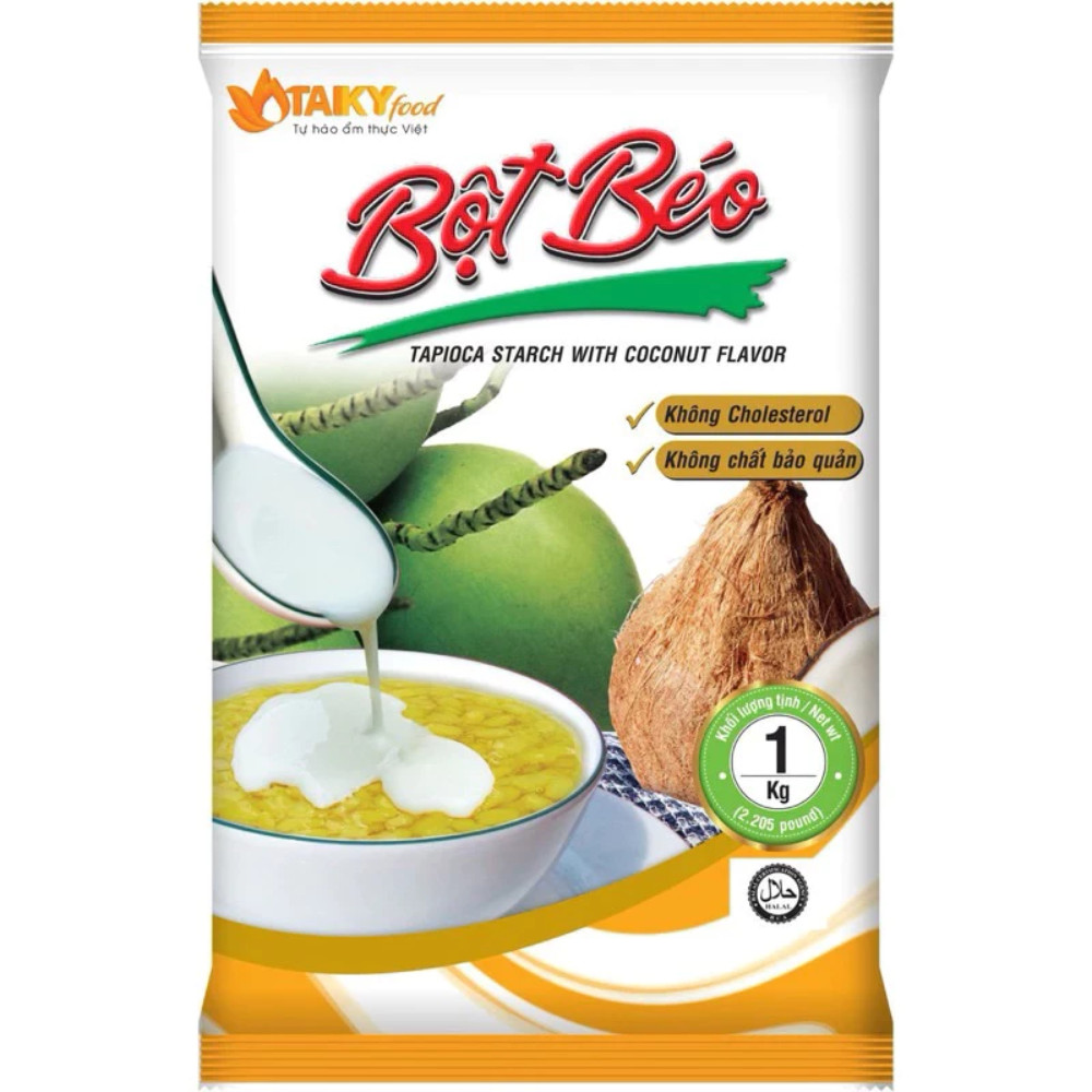 Bột Béo Tài Ký gói 1kg tạo hương vị thơm ngọt, béo ngậy cho các loại chè, bánh, kem tươi, trà sữa
