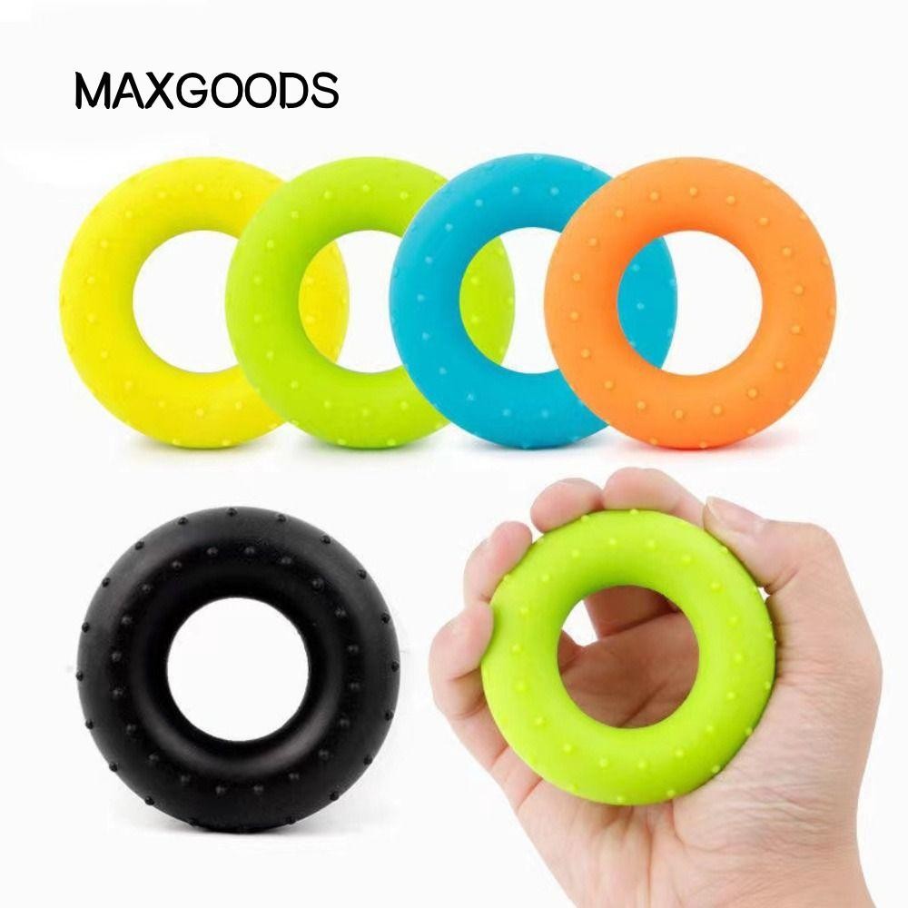 Máy tập ngón tay MAXGOODS, Cáng ngón tay bằng silicon 7 cm, Thiết bị tập thể dục 5 màu 40LBS