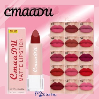 [Cod] CMAADU Velvet Matte Lipstick Matte Chống Thấm Nước Không Đánh Dấu Son Môi Lâu Dài Dưỡng Ẩm Son Bóng