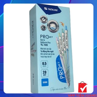 Hộp 20 Bút bi Thiên Long TL-105 màu pastel PRO 027 - VPP CÁI BÈ