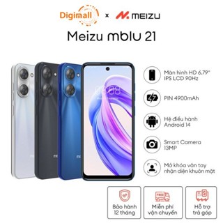 Điện thoại Meizu Mblu 21 | Unisoc T606 | Màn hình HD 6.79" | Pin 4900mAh | Loa Kép | Chính Hãng