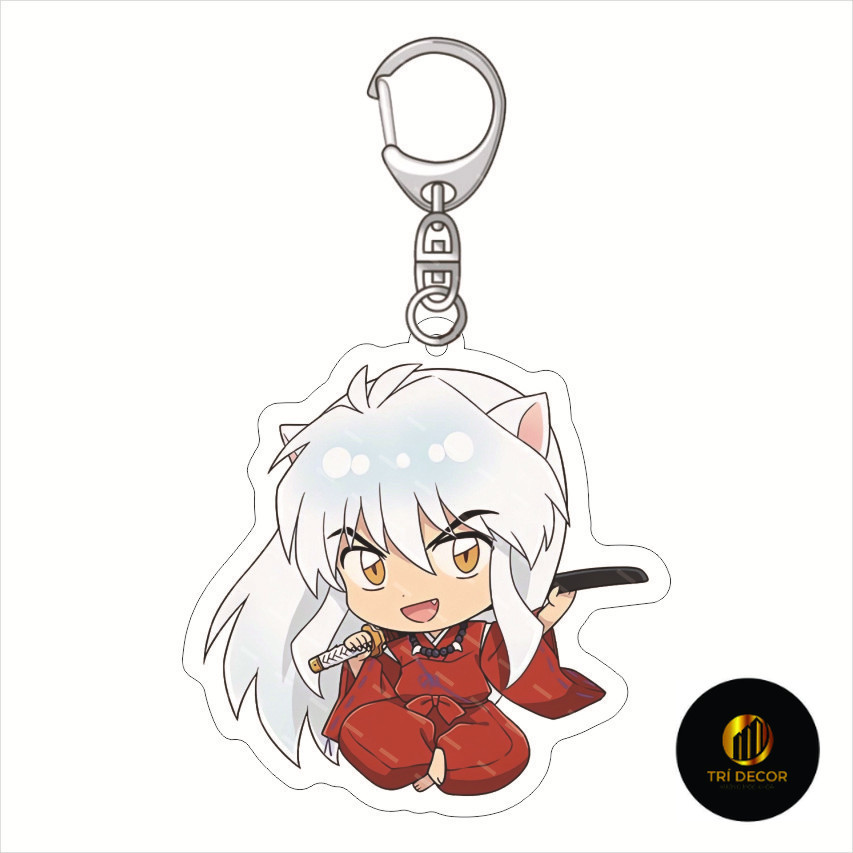 Móc Khoá, Mô Hình Standee Hot Anime Inuyasha Trang Trí Bàn Học