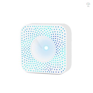  Máy đo chất lượng không khí thông minh Tuya WiFi Máy kiểm soát không khí 6 trong 1 PM2.5   Formaldehyde   VOC   CO2   Máy dò nhiệt độ   độ ẩm Tương thích với Alexa Home cho văn phòng tại nhà 