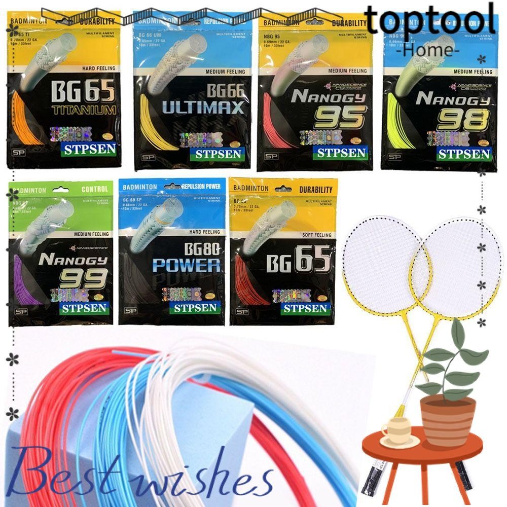 Dây Vợt Cầu Lông TOPTOOL, Dây Vợt Cầu Lông Màu Ngẫu Nhiên Dia.0,7mm, BG65 BG65Ti BG66ultmax Đồ Dùng 
