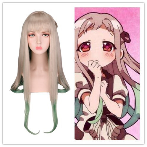 Ground-Bound Thiếu Niên Hanako-kun Yahiro Ningning cosplay Tóc Giả Tóc Dài Ground-Bound Thiếu Niên H