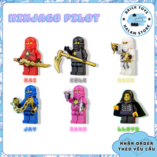   Có sẵn  Đồ chơi lắp ráp minifigures Ninjago season 1 - Mô hình lắp ghép nhân vật ninja pilot 