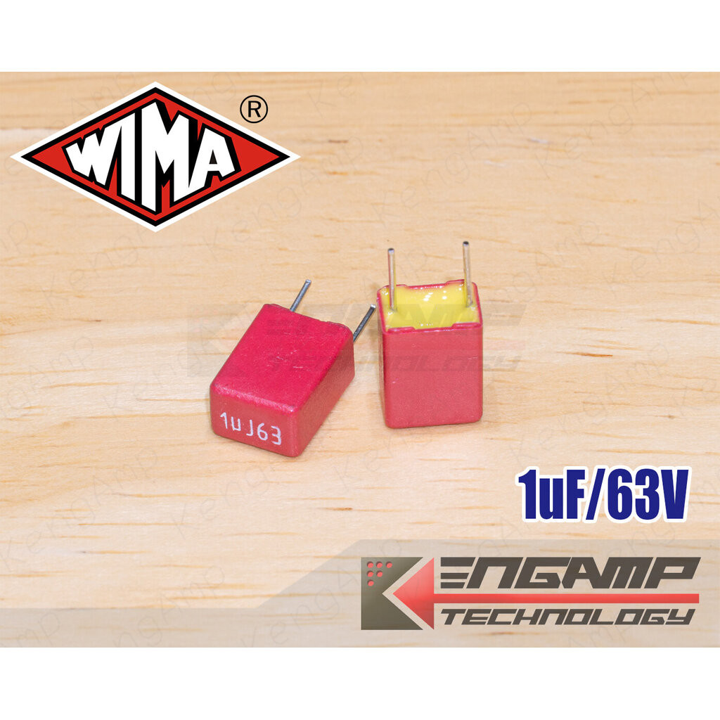 (10 Miếng) [F-CAP] 1uF / 63V WIMA MKS2 5x7.2 H10mm P = 5mm