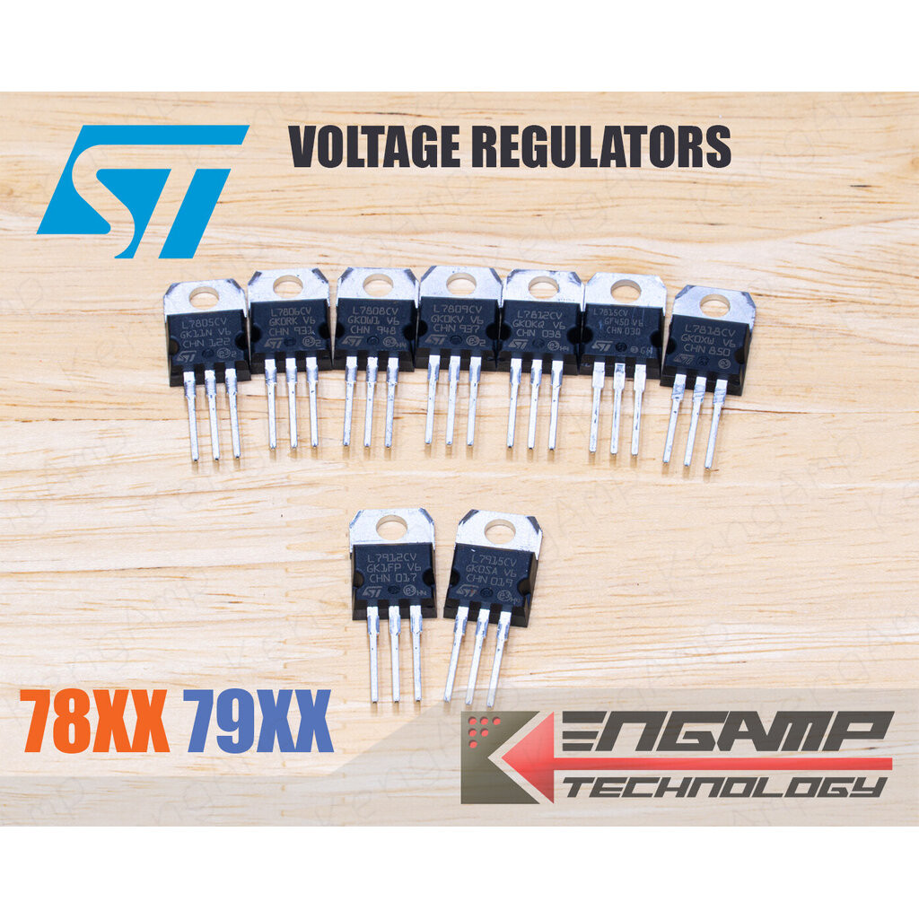 (Tùy chọn) [IC] L7805CV L7806CV L7808CV L7812CV L7915CV L7815CV L7915CV Bộ điều chỉnh 1.5A STmicroel