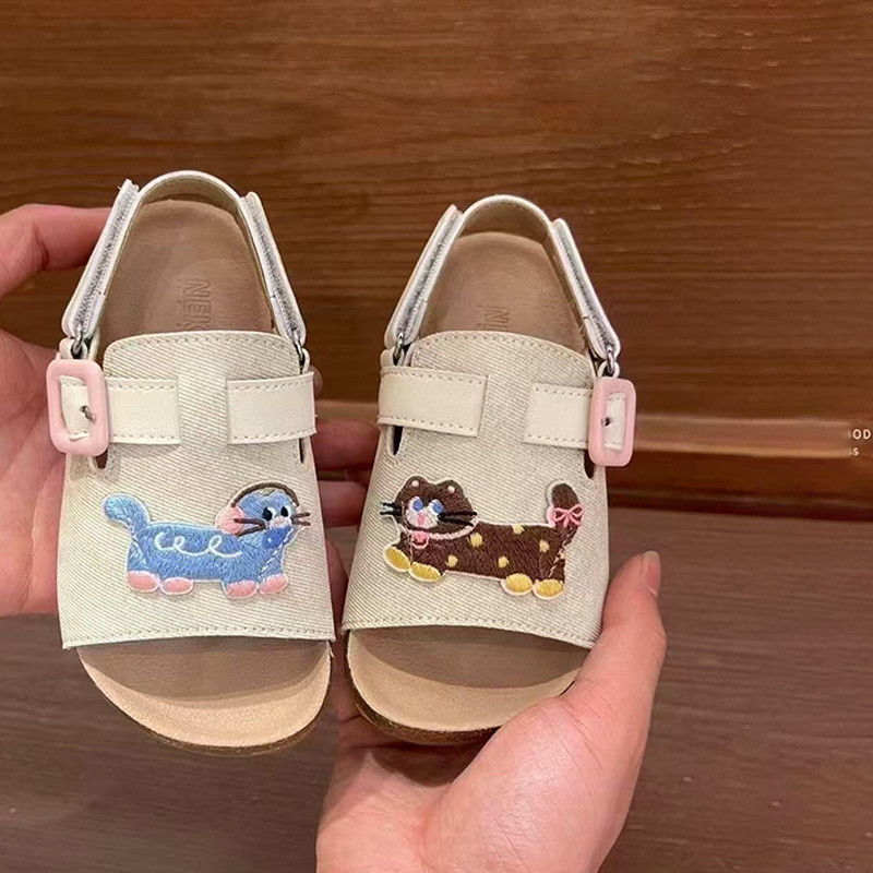 Giày Sandal Trẻ Em Mùa Hè Phong Cách Mới Bé Gái Mori Phong Cách Siêu Mềm Dép Bé Gái Thời Trang Mới T