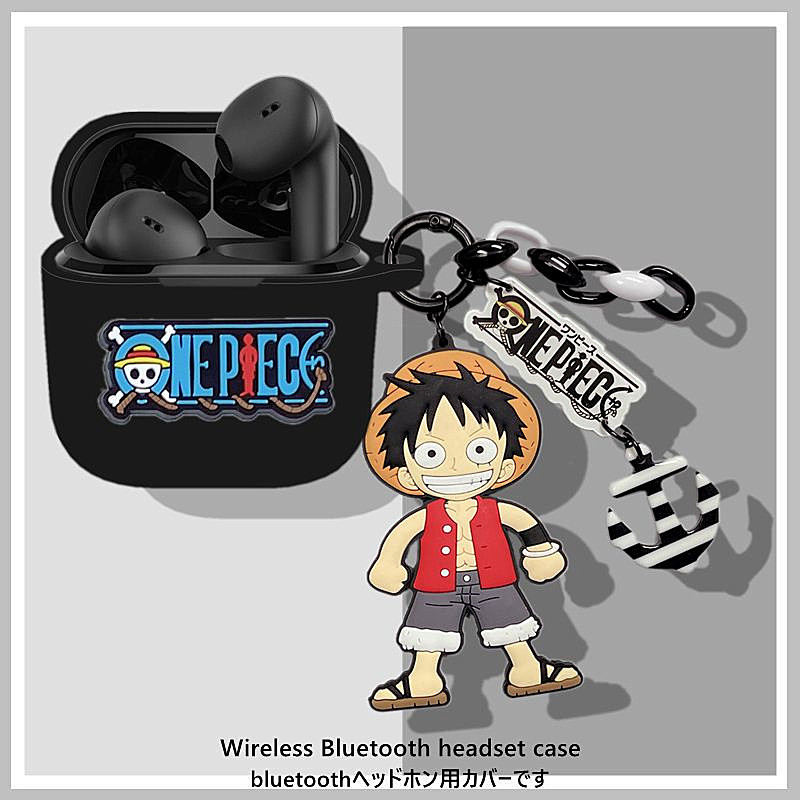 For Sennheiser ACCENTUM Open Case cartoon anime One Piece Luffy keychain pendant Silicone Soft Case 