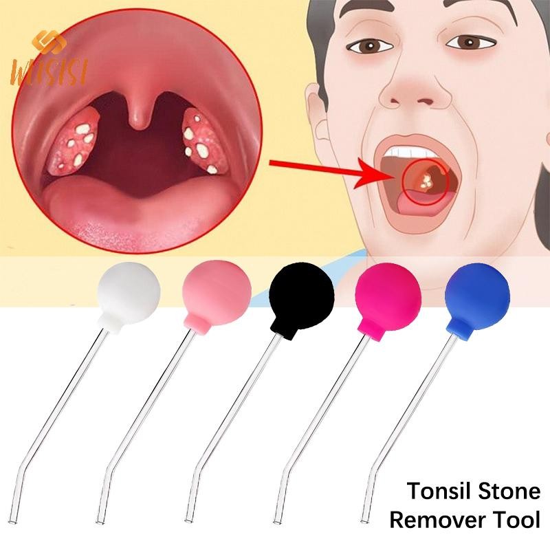 WUSISI Dụng cụ làm sạch đá amidan, chăm sóc tai mũi họng, tẩy đá amidan, hướng dẫn sử dụng