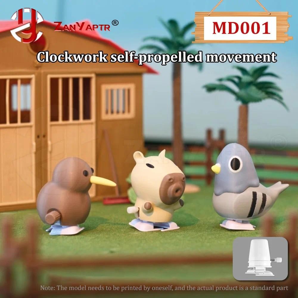 Dành Cho Bambu Lab Clockwork Tự Hành Chuyển Động DIY Phần Phụ Kiện Trang Trí MD001 Máy In 3D