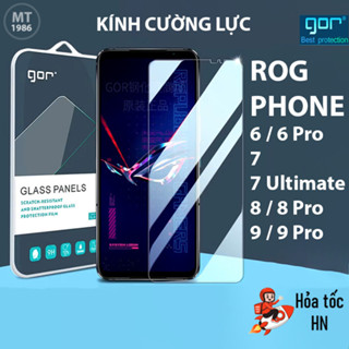 Kính cường lực ROG Phone 6 Pro/ ROG Phone 6, ROG Phone 7/ 7 Ultimate/ ROG Phone 8/ 8 Pro/ 9/ 9 Pro Trong Suốt - Hãng Gor
