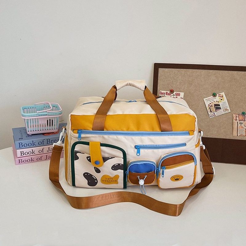 Túi du lịch bằng Nylon dễ thương MOUSSON Túi xách có thể điều chỉnh nhiều túi