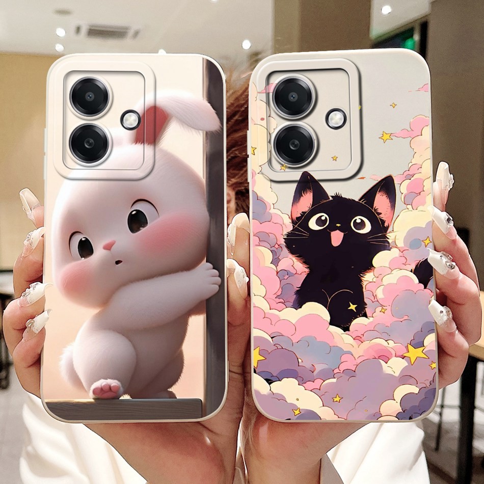 Dành Cho Oppo A3 (Toàn Cầu) / A3x 4G / A3x 5G Vỏ Hoạt Hình Mèo Thỏ Dễ Thương Mới Oppo A3x 4G 5G A 3X