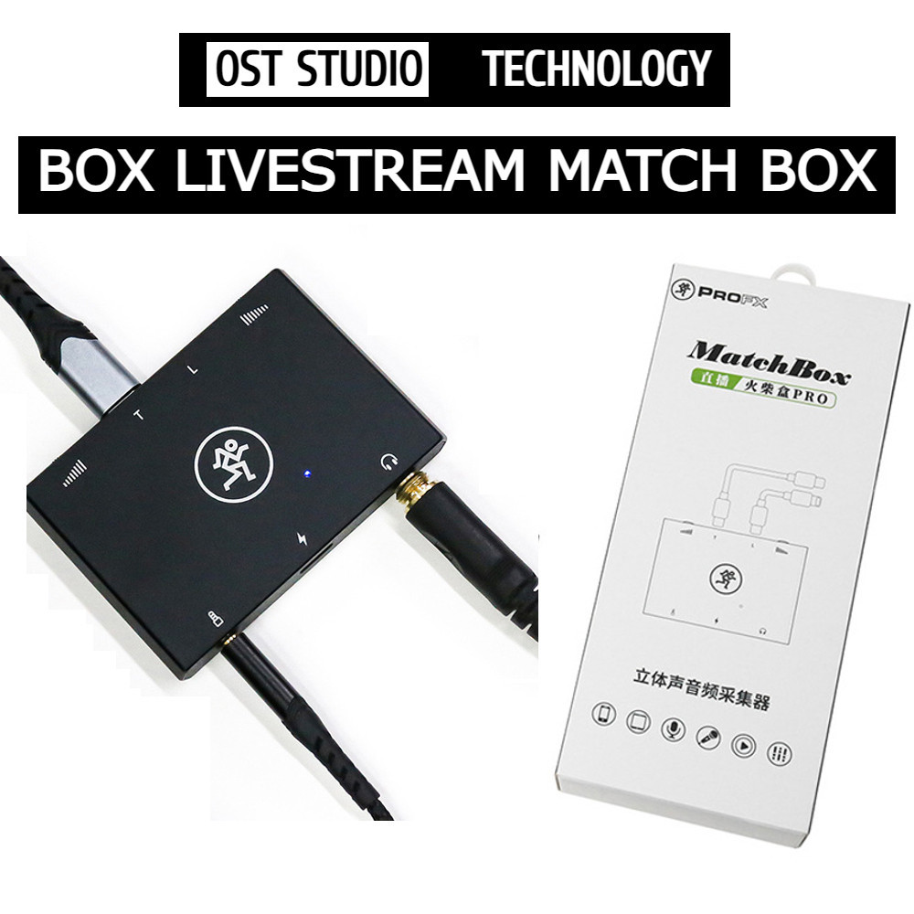 Box Livestream Stereo MATCH BOX PRO Âm Thanh Stereo 24kbit Vừa Sạc Vừa Livestream, PK Đàm Thoại 2 Ch