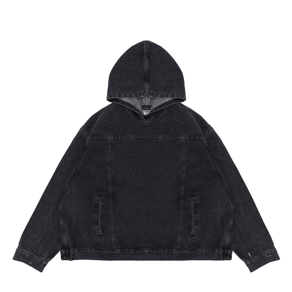 Áo Denim Hoodie Form Rộng | FGSS Denim Boxy Hoodie | 3T Streetwear