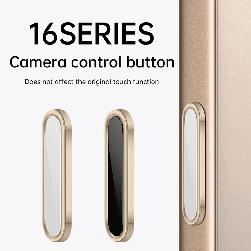 Dành cho iPhone 16, 16 Plus, 16 Pro, 16 Pro Max Nút cảm ứng hợp kim có thể điều chỉnh cao Nút điều khiển máy ảnh