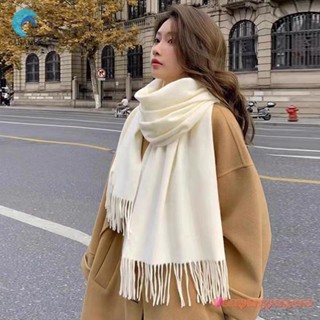 Canamek Thu Đông Mới Giả Khăn Cashmere Màu Trơn Dày Ấm Áp Thời Trang Đa Năng sel Khăn Choàng Cao Cấp Mới