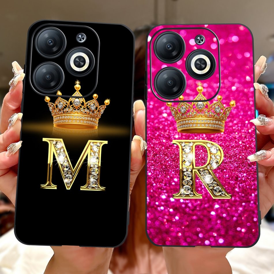 Tecno Spark 20 20C 20 Pro Thời Trang Ban Đầu Chữ Cặp Đôi Ốp Lưng Điện Thoại Tecno Spark20 20C 20Pro 